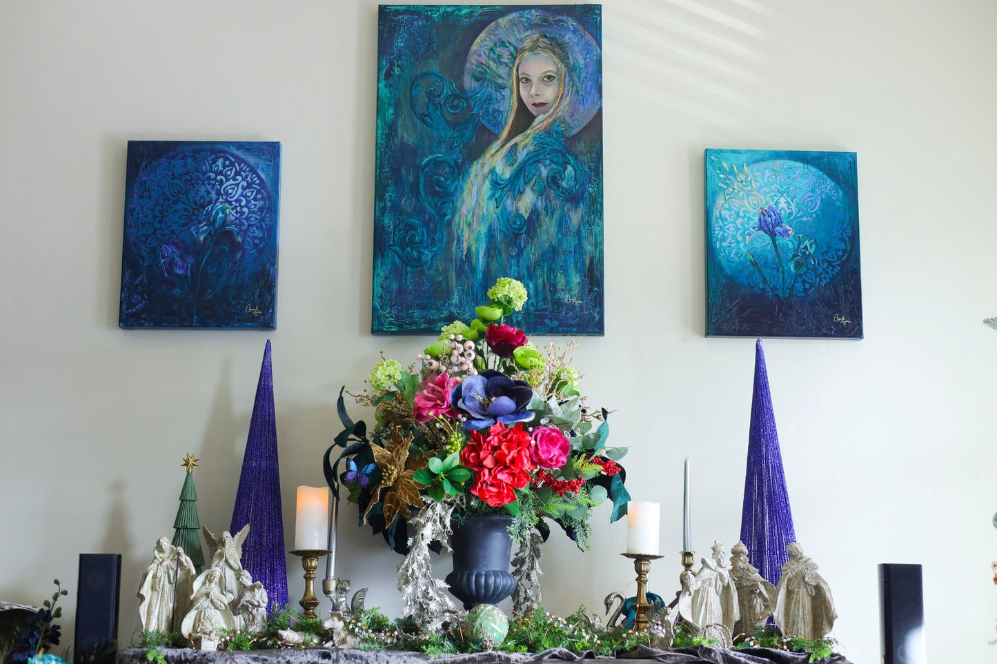 Triptychc: Iris of the Night, Iris of the Day, and Iris of the World